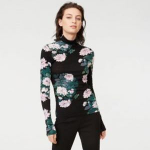 Club Monaco Julie Floral Turtleneck